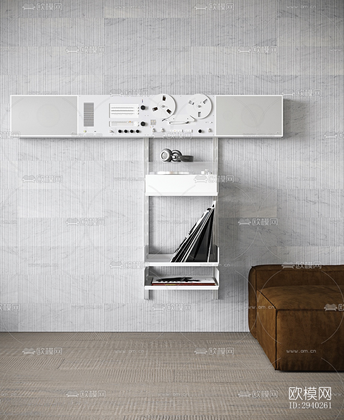 现代平层效果图下载（渲染图17）