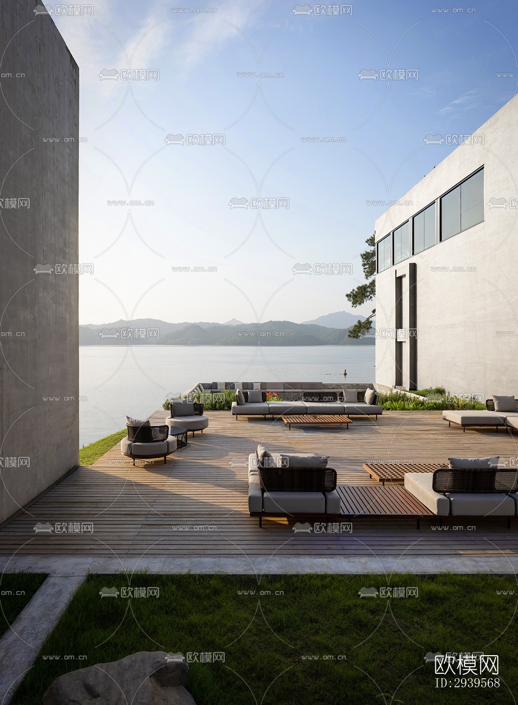 现代酒店民宿效果图下载（渲染图4）