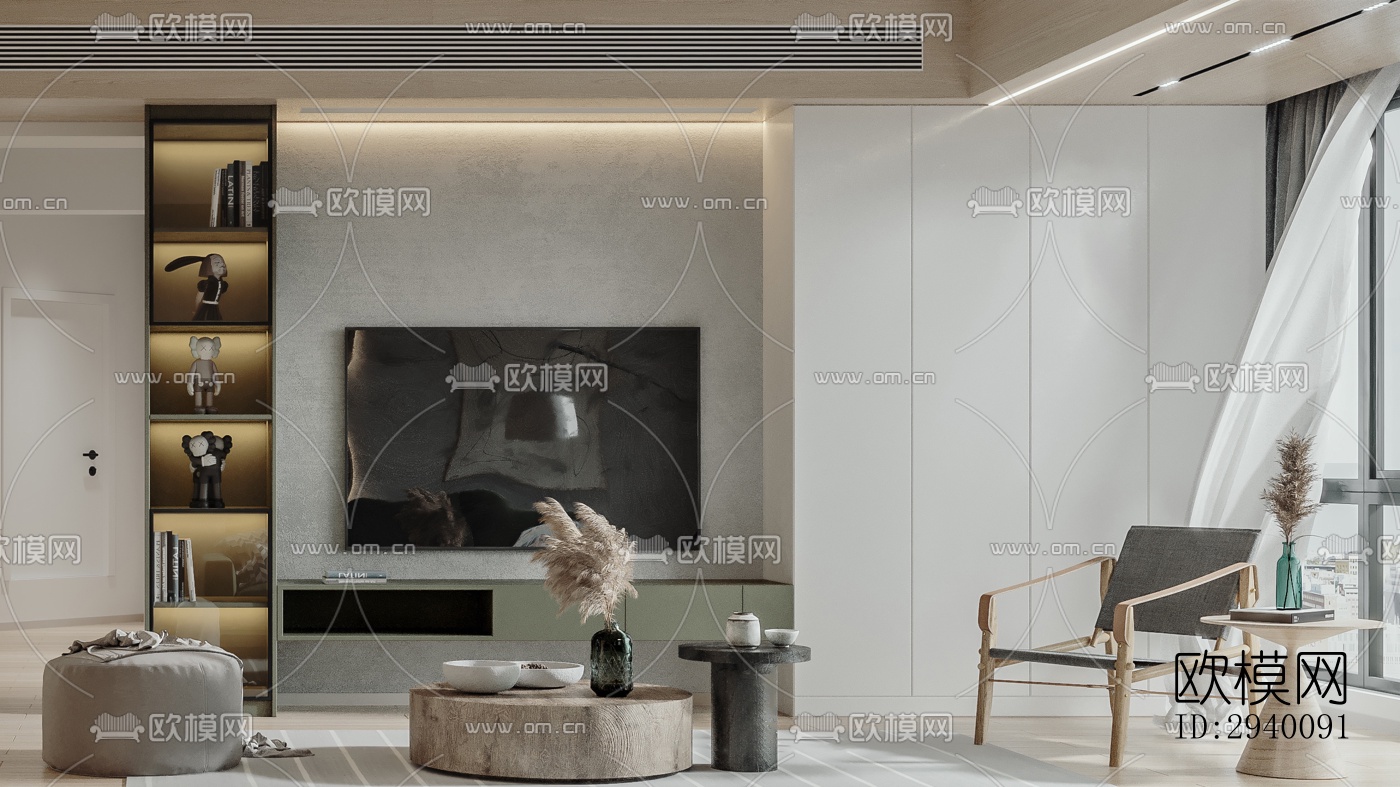 北欧平层效果图下载（渲染图7）