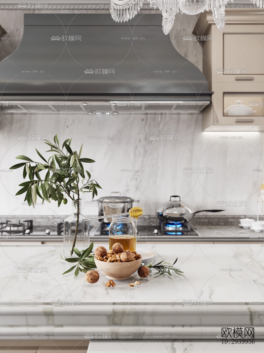 法式复式效果图下载（渲染图9）