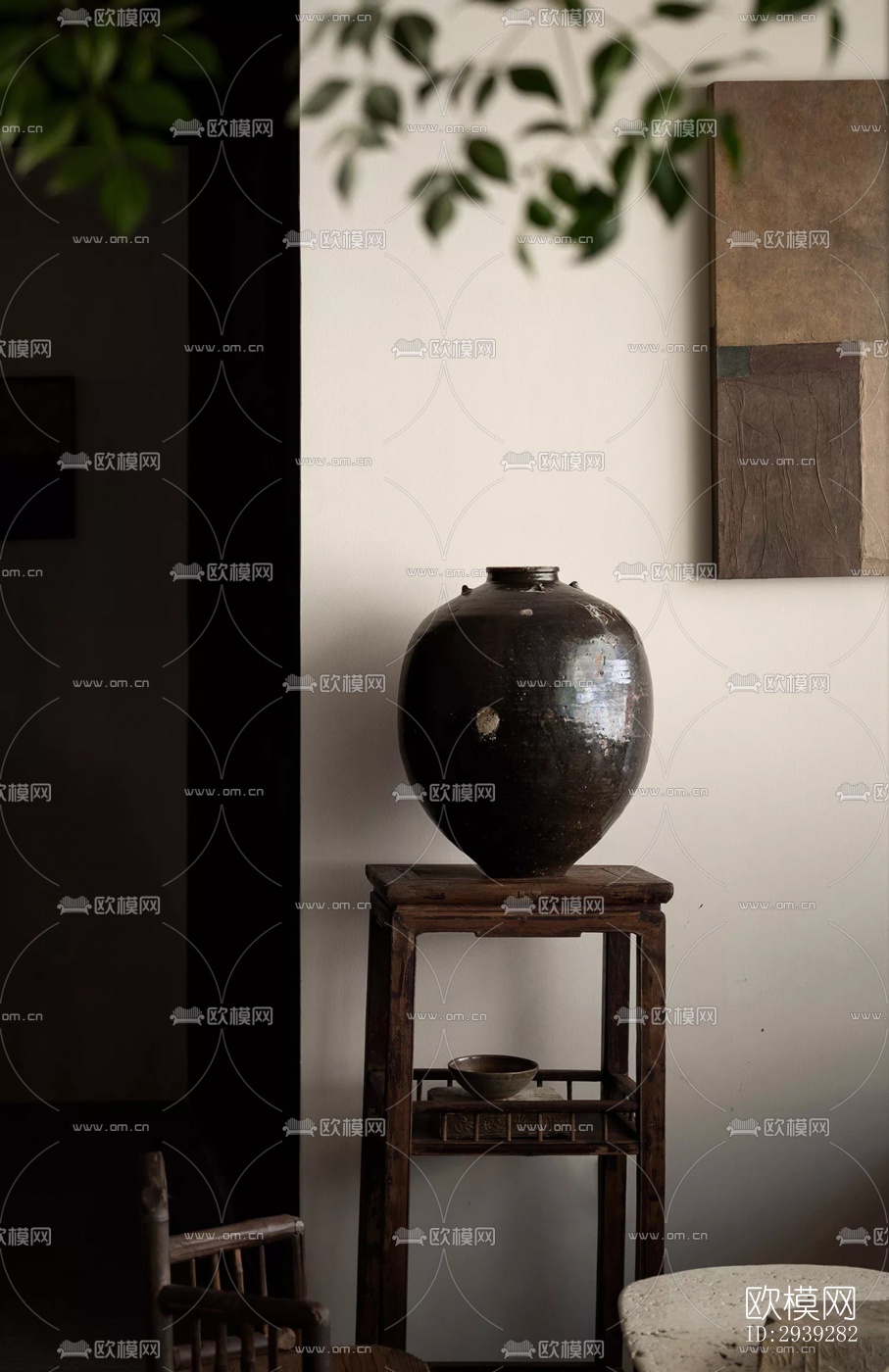 新中式酒店民宿效果图下载（渲染图3）