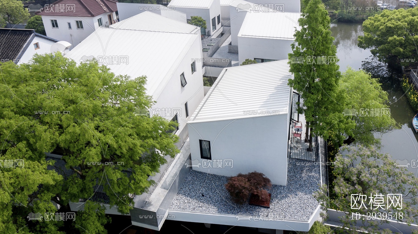 现代酒店民宿效果图下载（渲染图10）