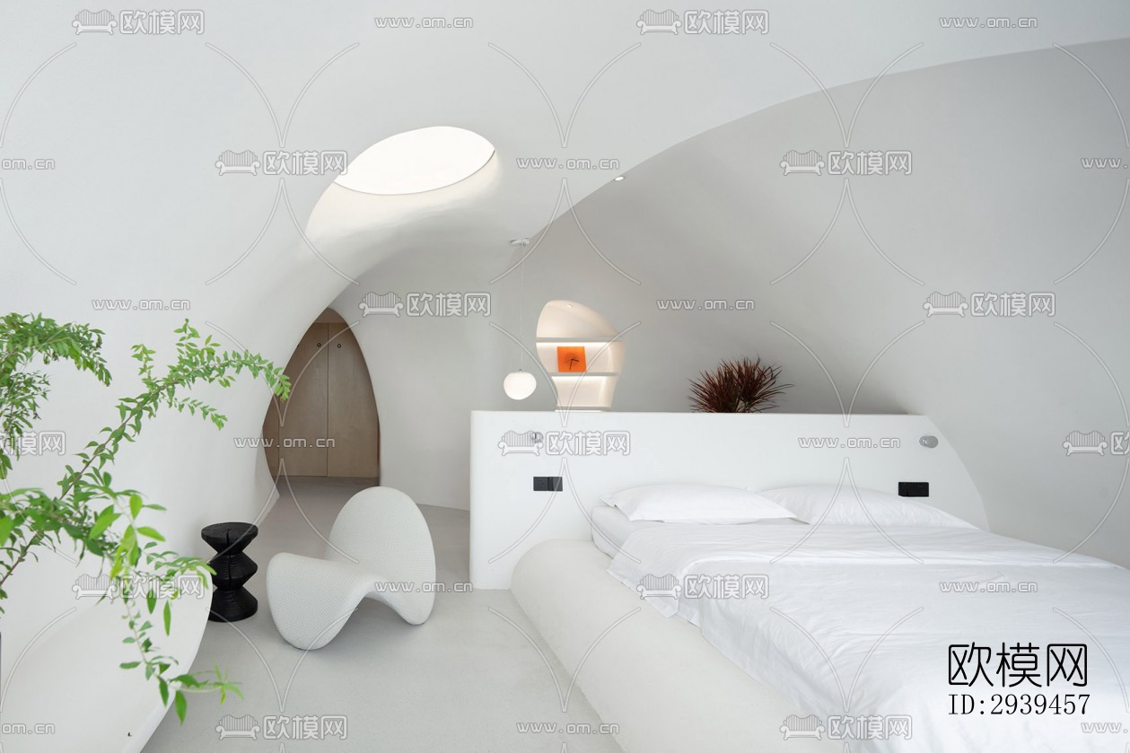 现代酒店民宿效果图下载（渲染图8）