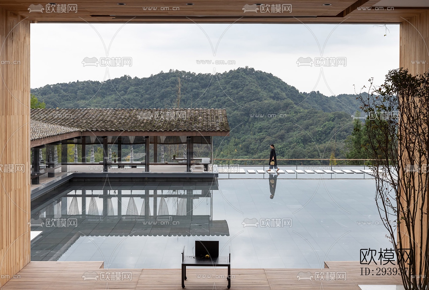 中式酒店民宿效果图下载（渲染图8）