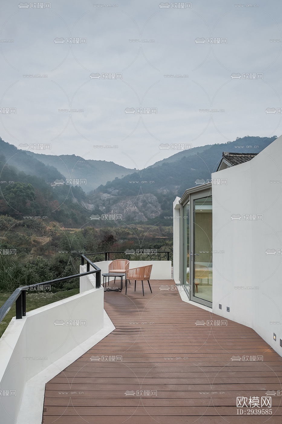 现代酒店民宿效果图下载（渲染图20）