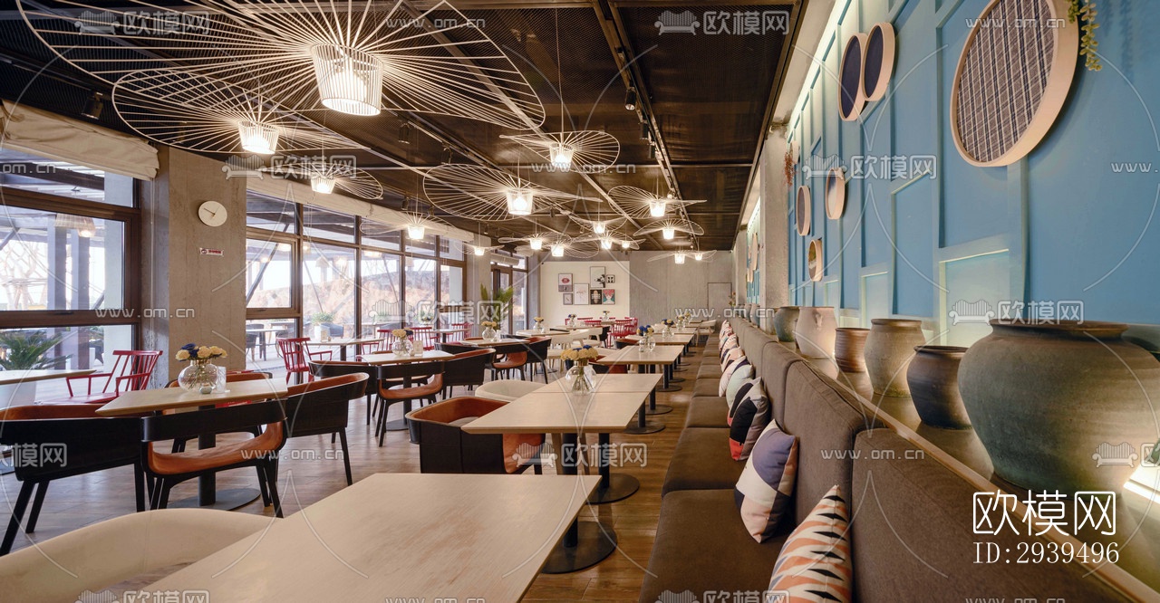 现代酒店民宿效果图下载（渲染图16）