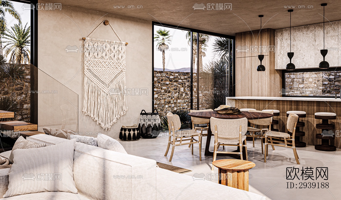 北欧酒店民宿效果图下载（渲染图4）