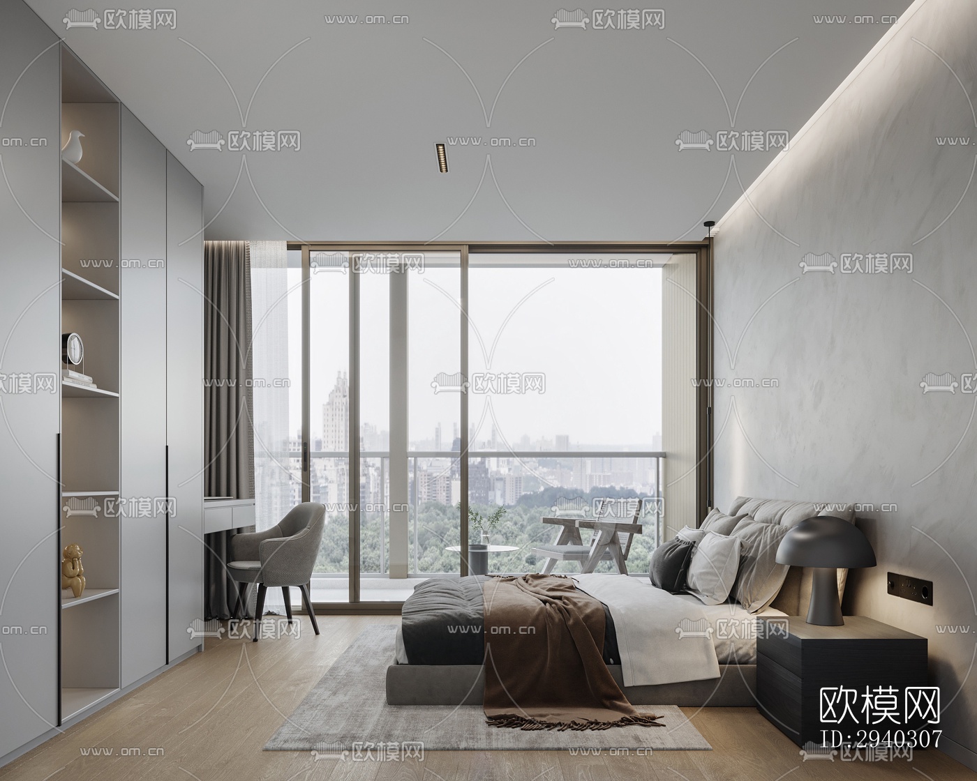 现代平层效果图下载（渲染图17）