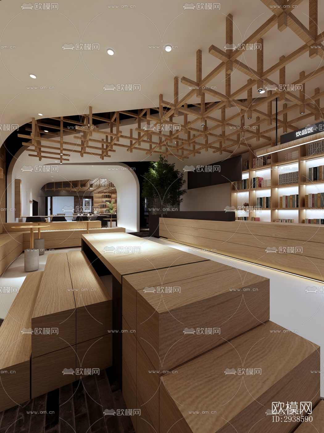 工业风展览展厅效果图下载（渲染图8）