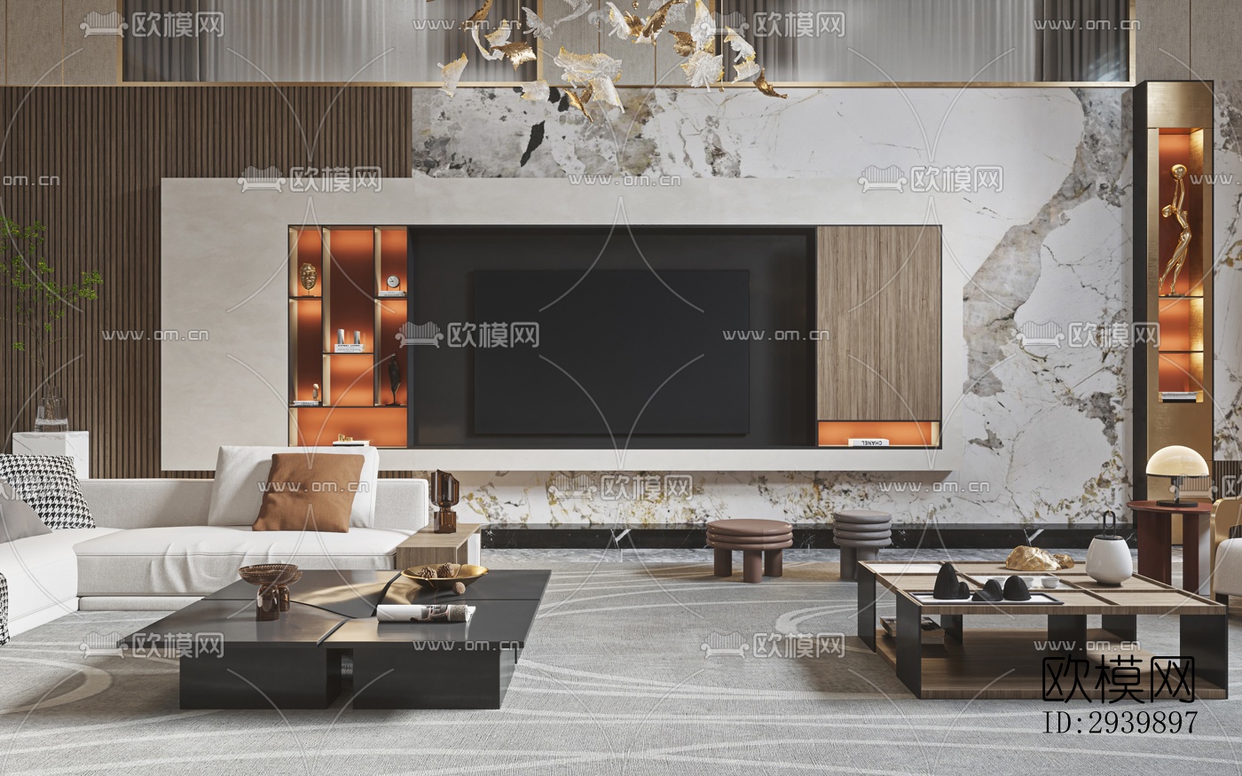 现代别墅效果图下载（渲染图10）