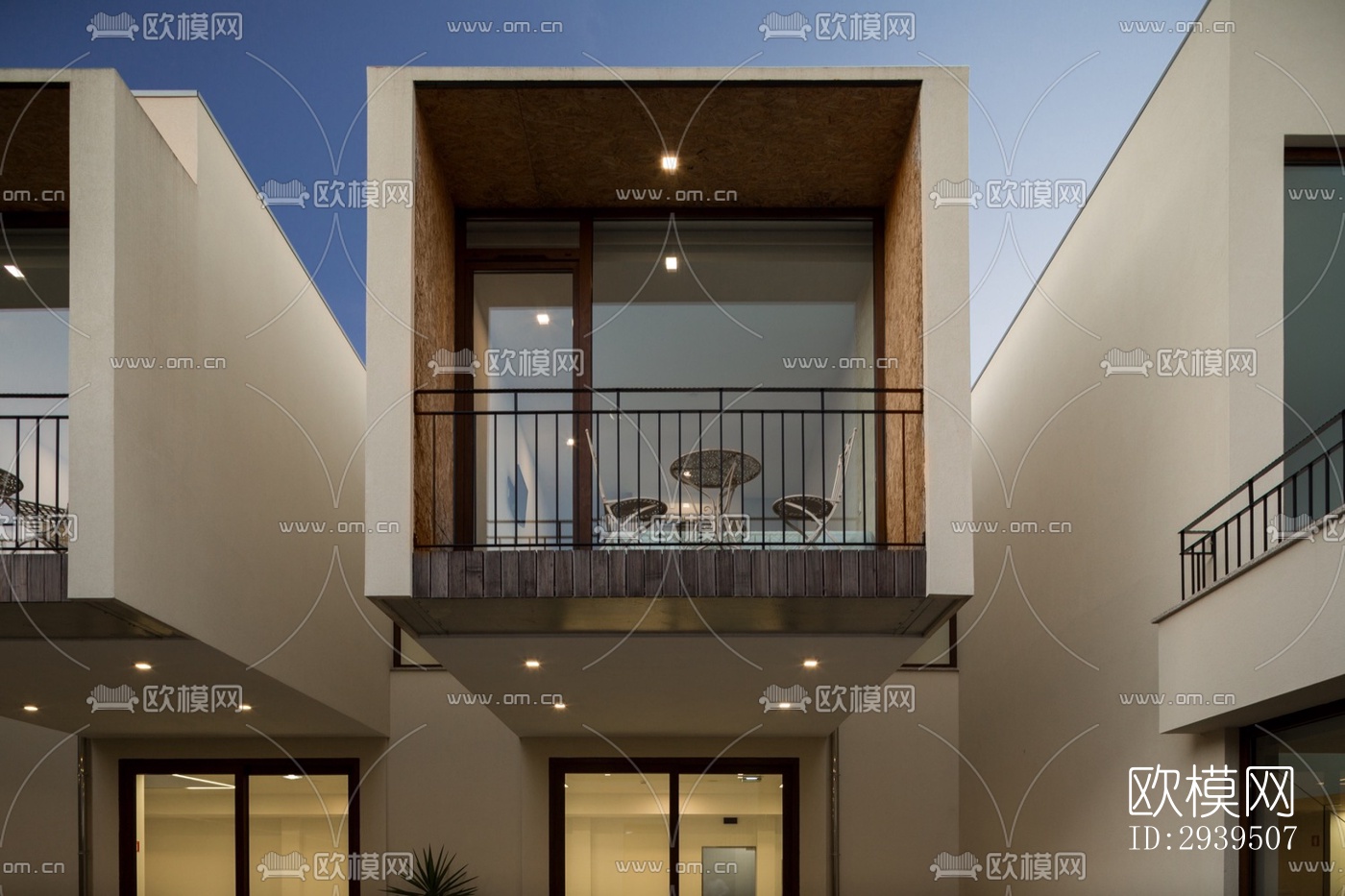 现代酒店民宿效果图下载（渲染图15）