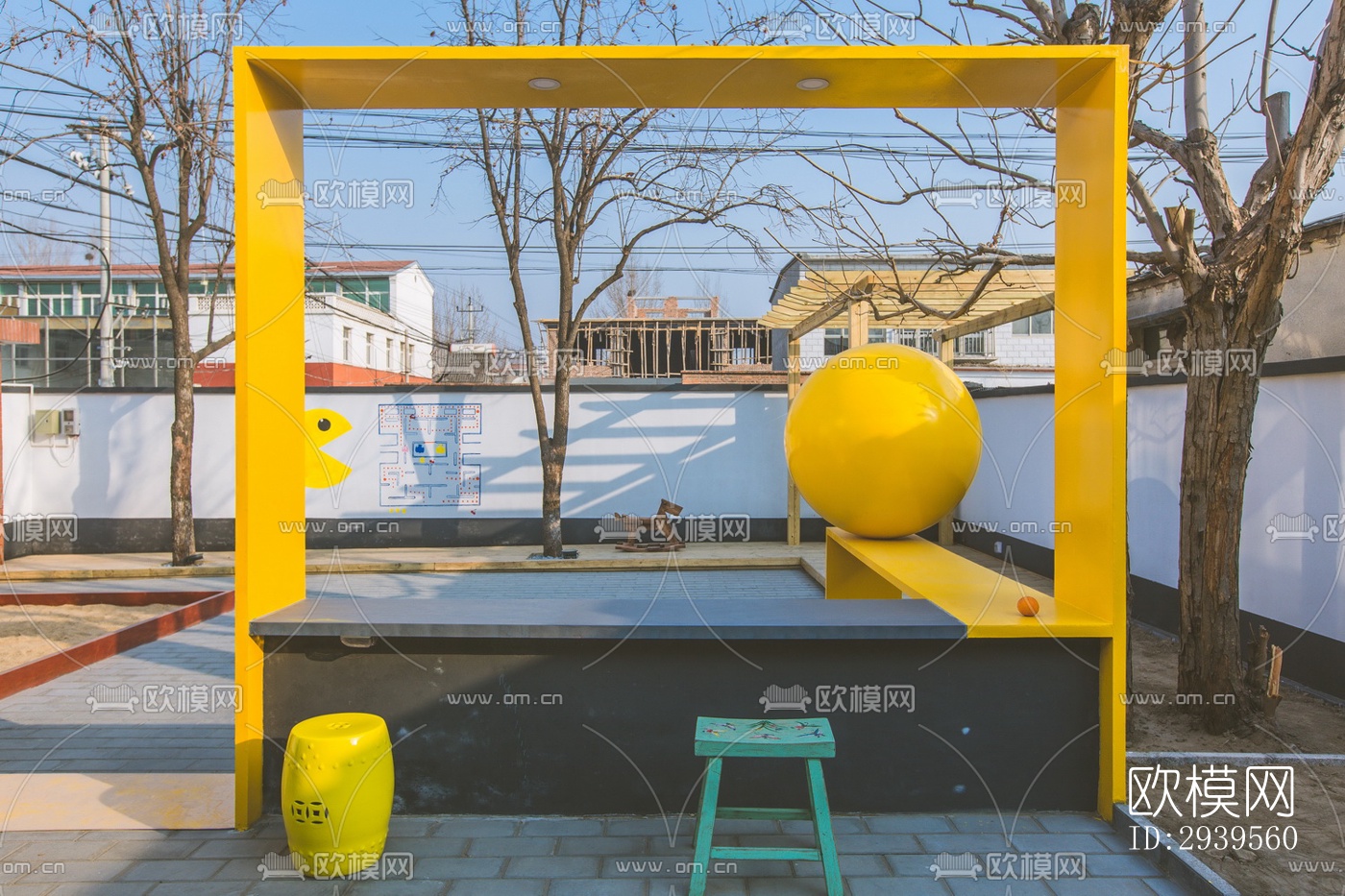 现代酒店民宿效果图下载（渲染图15）