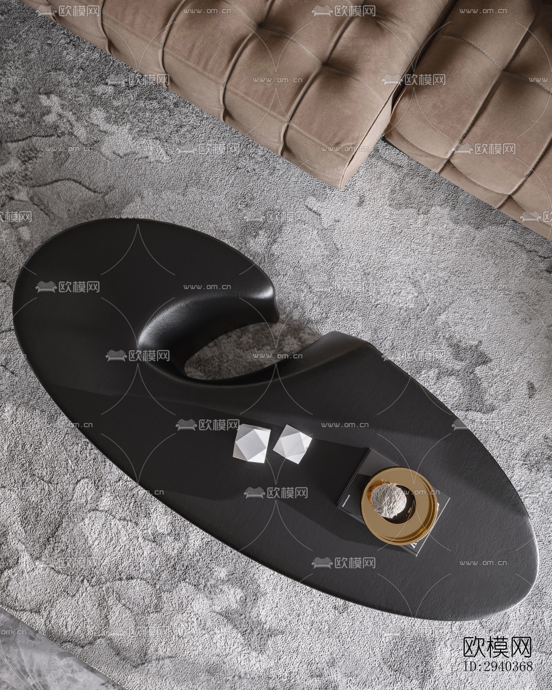 现代平层效果图下载（渲染图3）