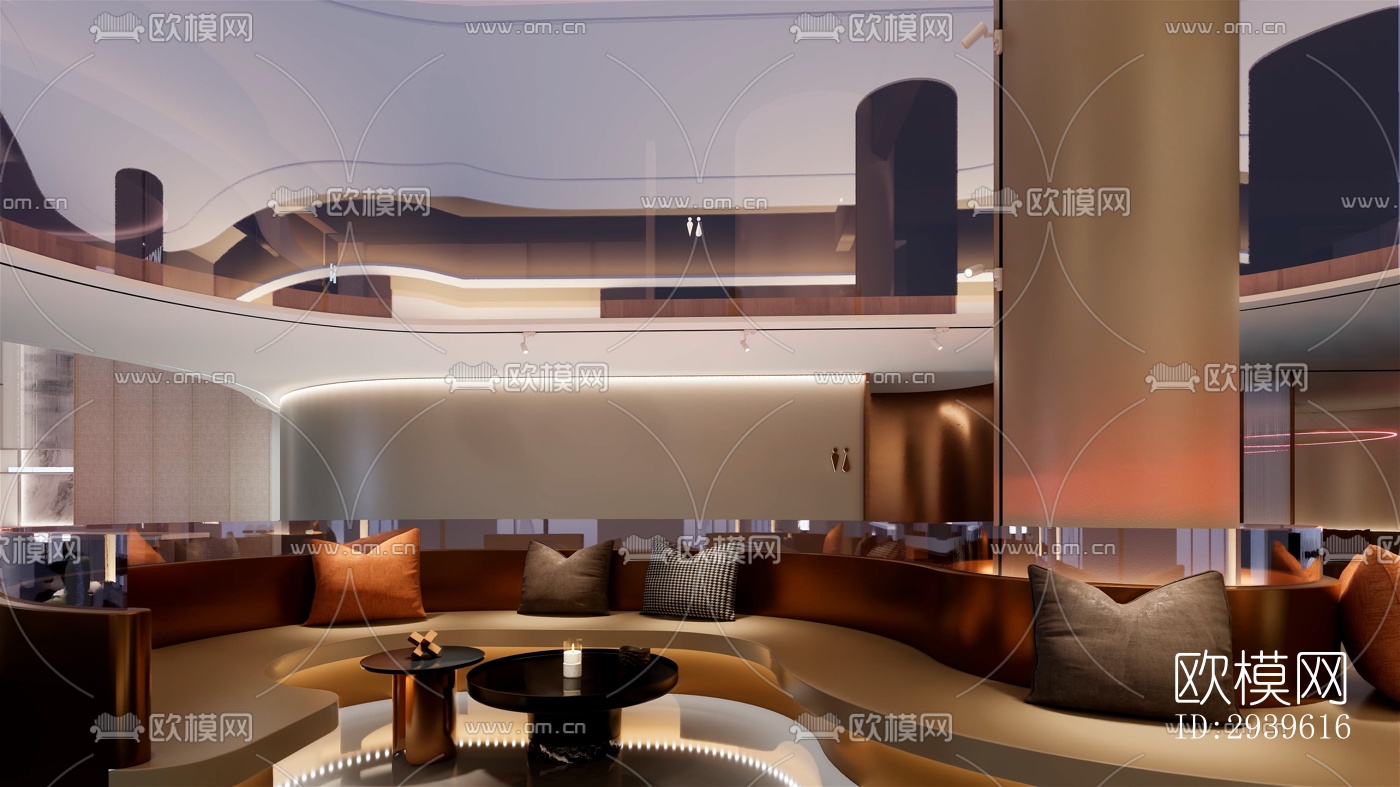 现代酒店民宿效果图下载（渲染图19）