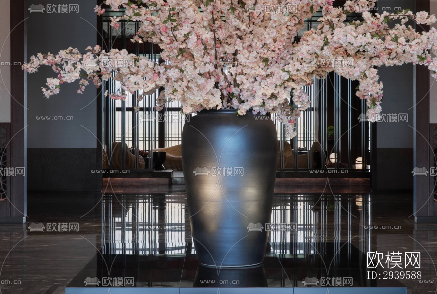 现代酒店民宿效果图下载（渲染图12）