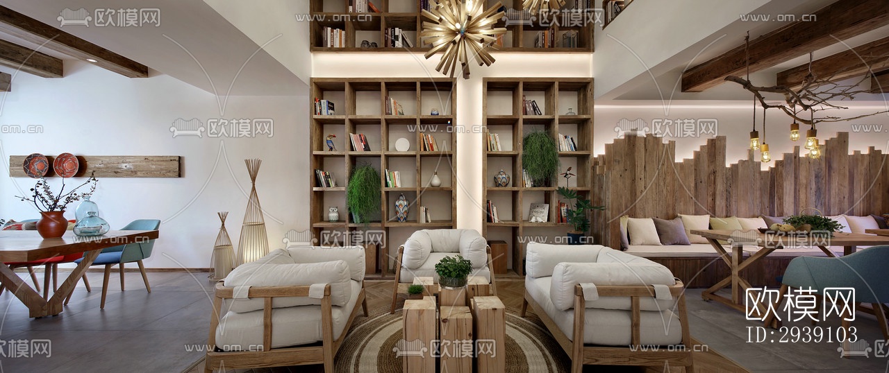 北欧酒店民宿效果图下载（渲染图8）