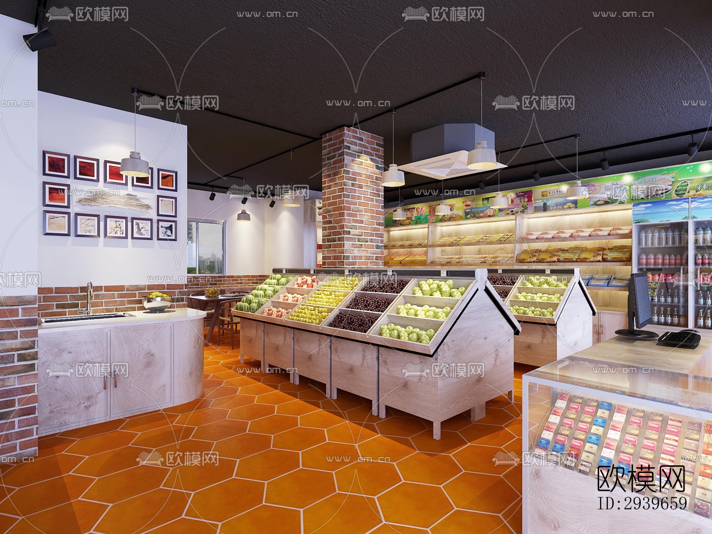 现代零售店铺效果图下载（渲染图4）