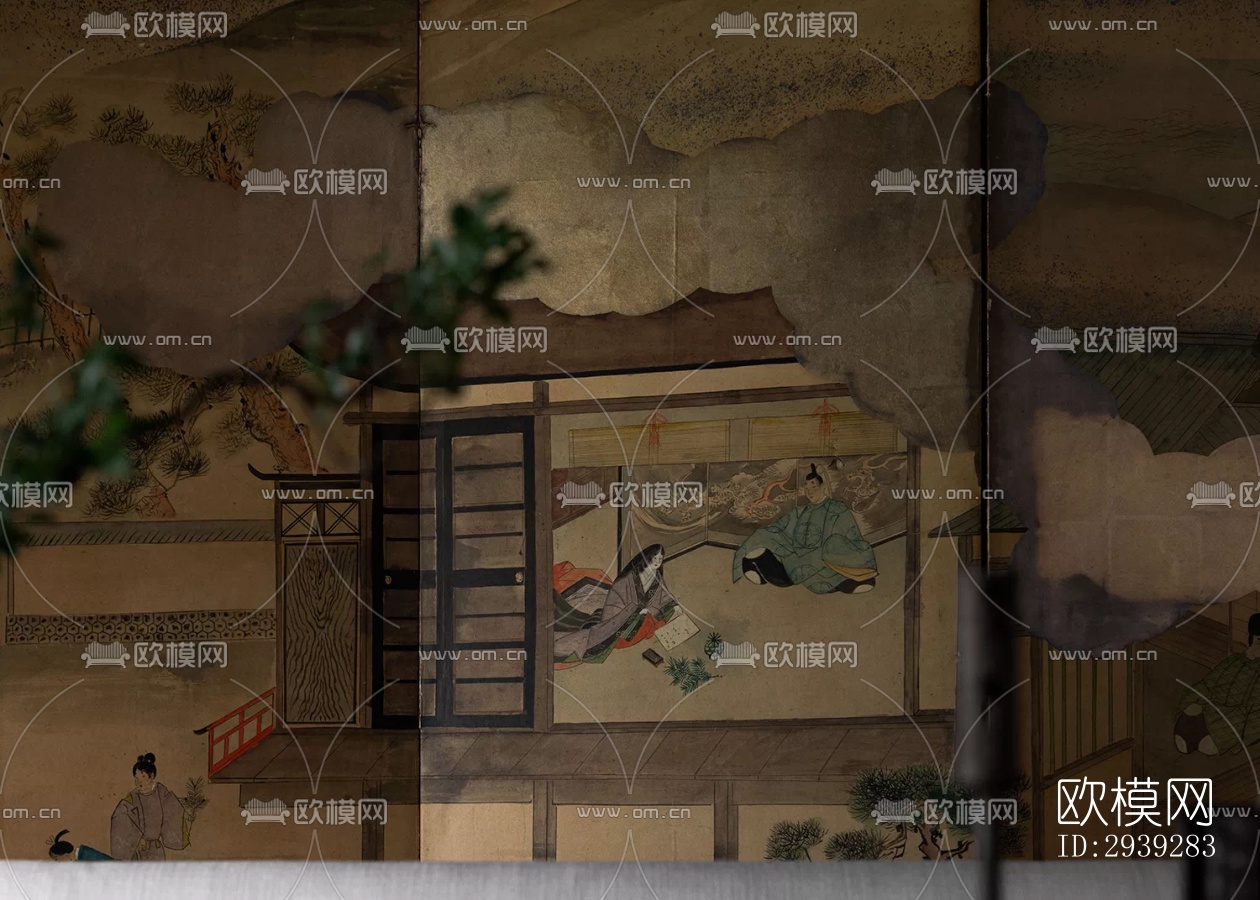 新中式酒店民宿效果图下载（渲染图7）