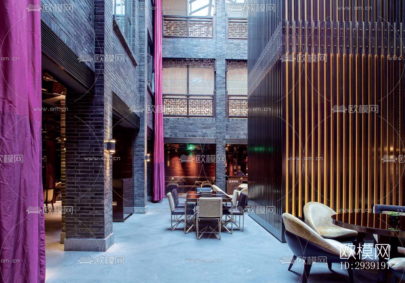 后现代酒店民宿效果图下载（渲染图6）