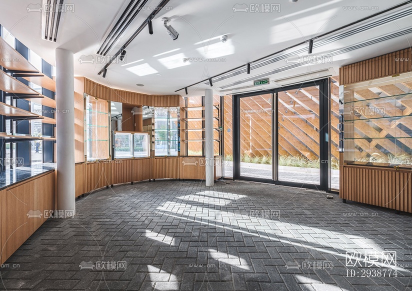 現(xiàn)代展覽展廳效果圖下載(渲染圖7)