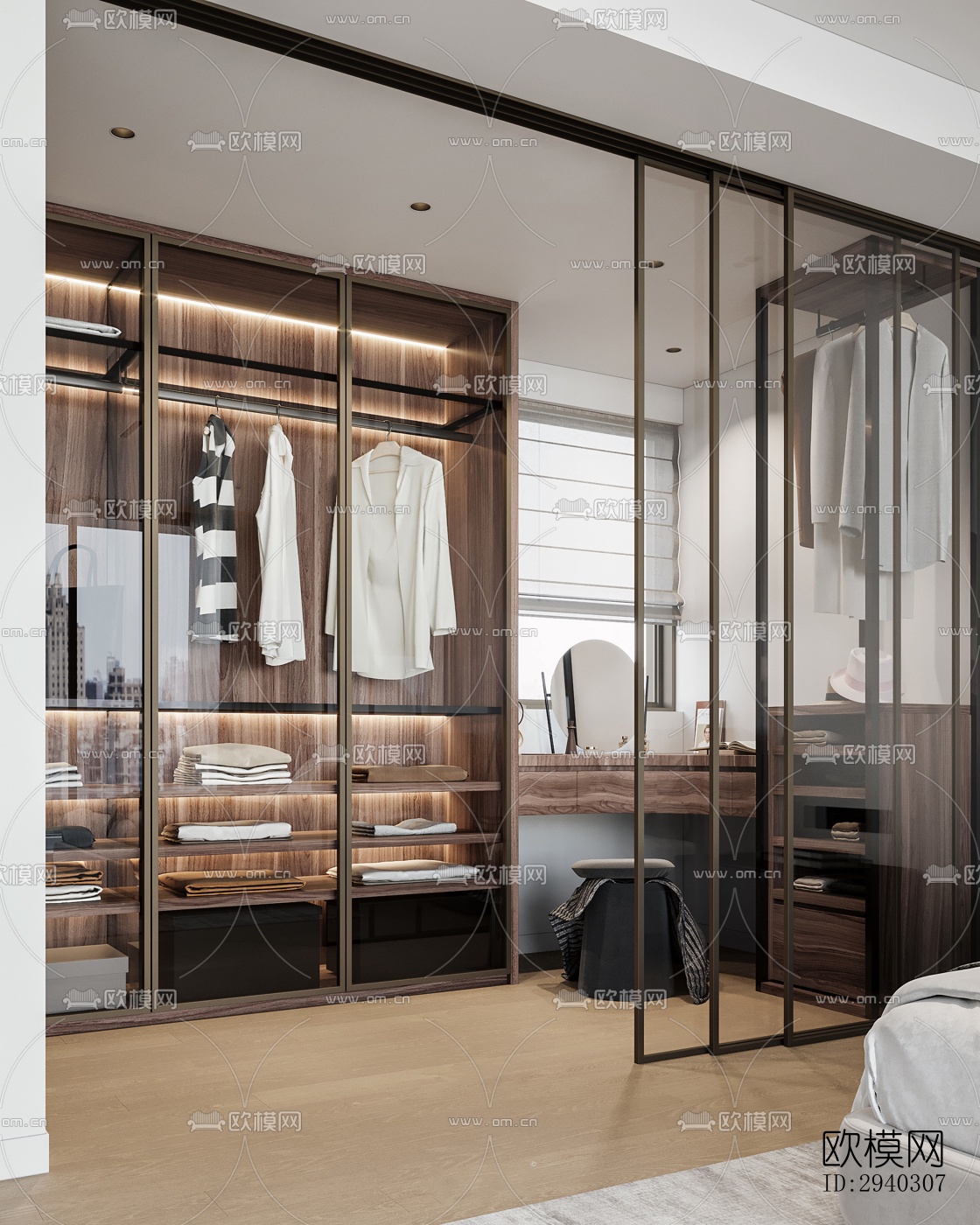 现代平层效果图下载（渲染图9）