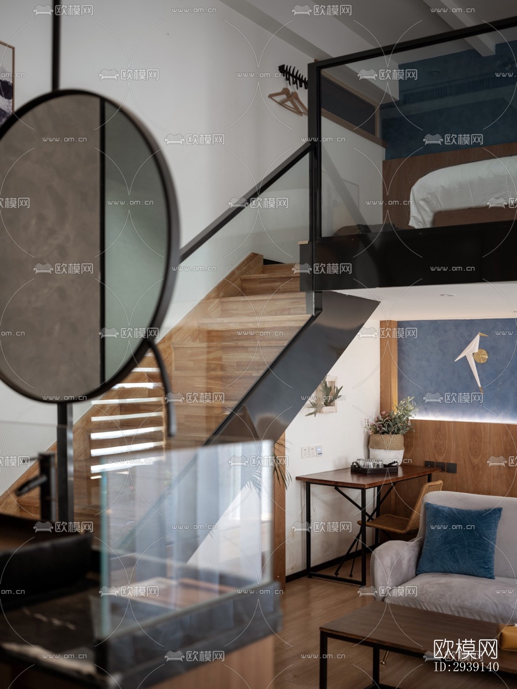 北欧酒店民宿效果图下载（渲染图5）