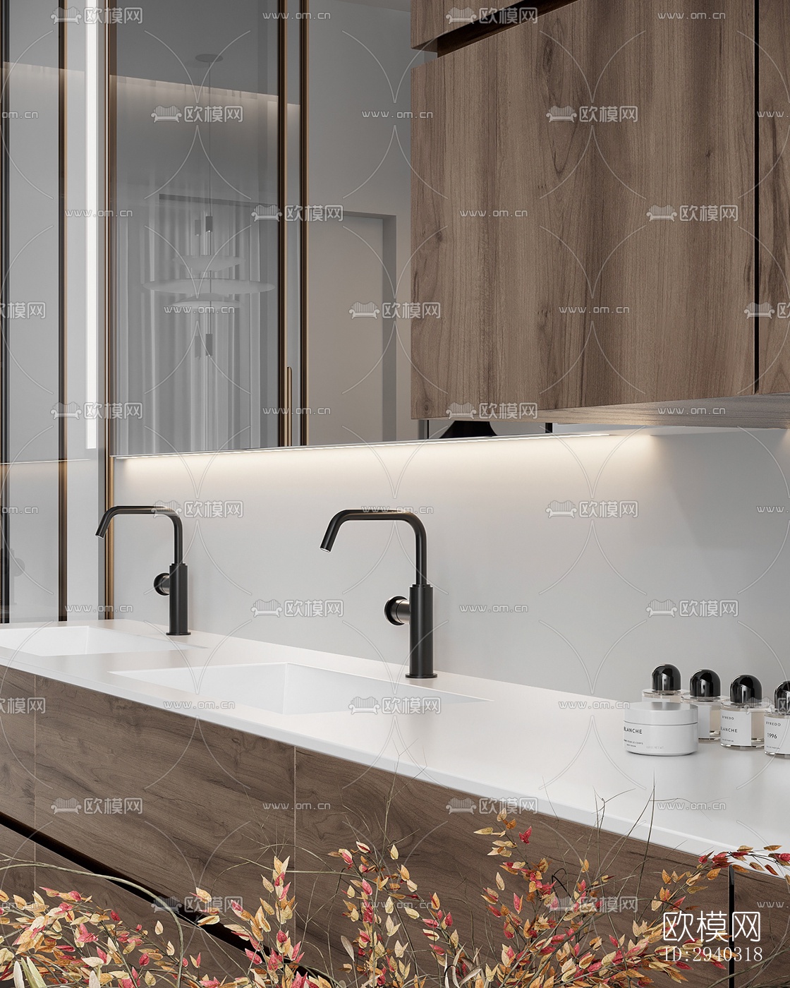 现代平层效果图下载（渲染图16）