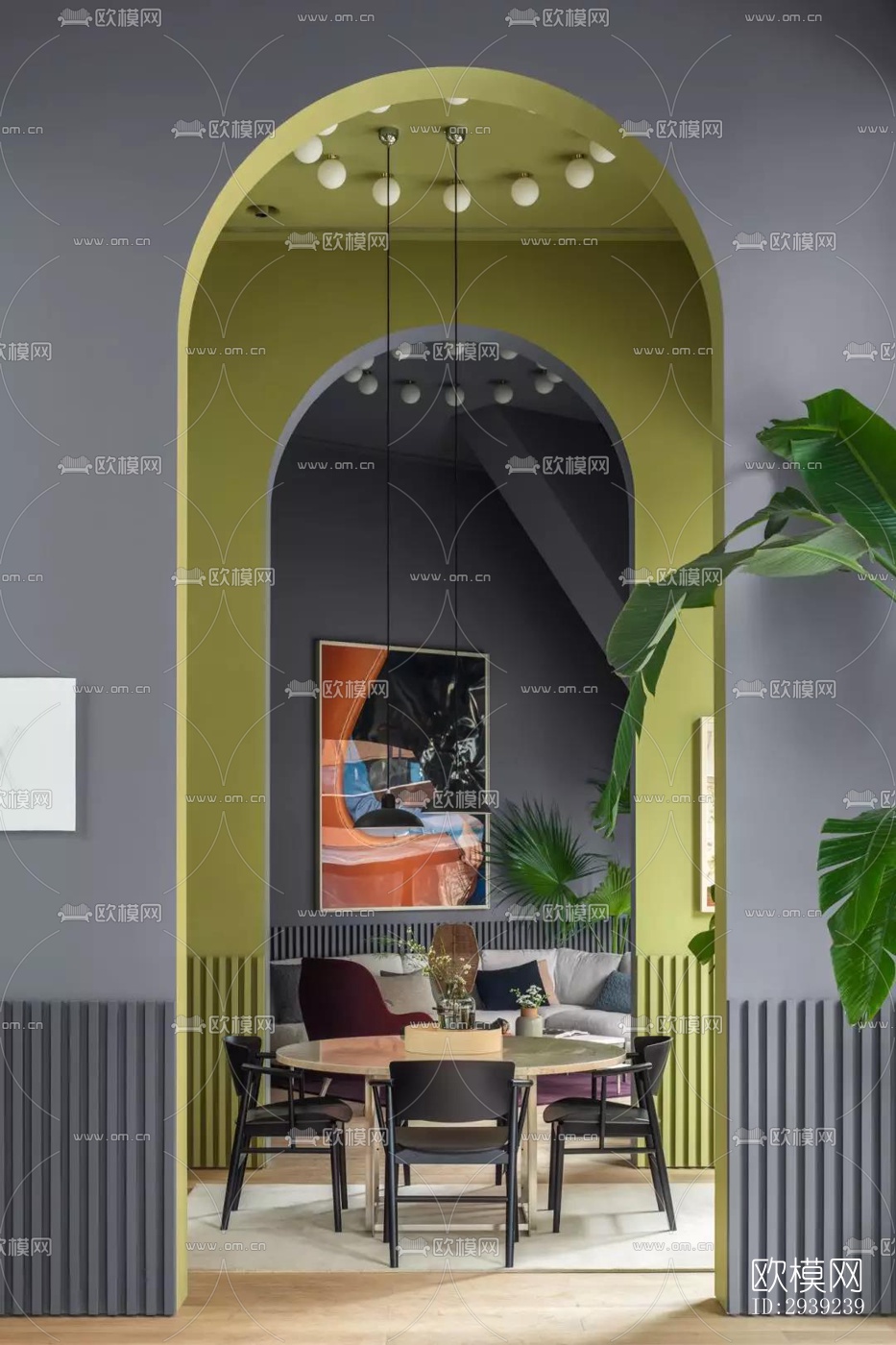 后现代酒店民宿效果图下载（渲染图7）