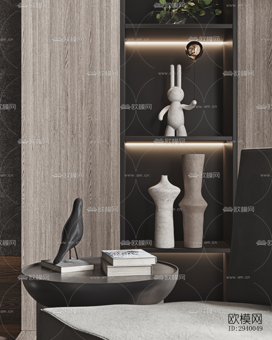 侘寂平层效果图下载（渲染图16）