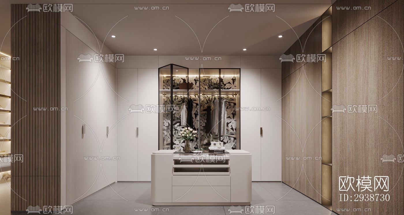 现代展览展厅效果图下载（渲染图4）