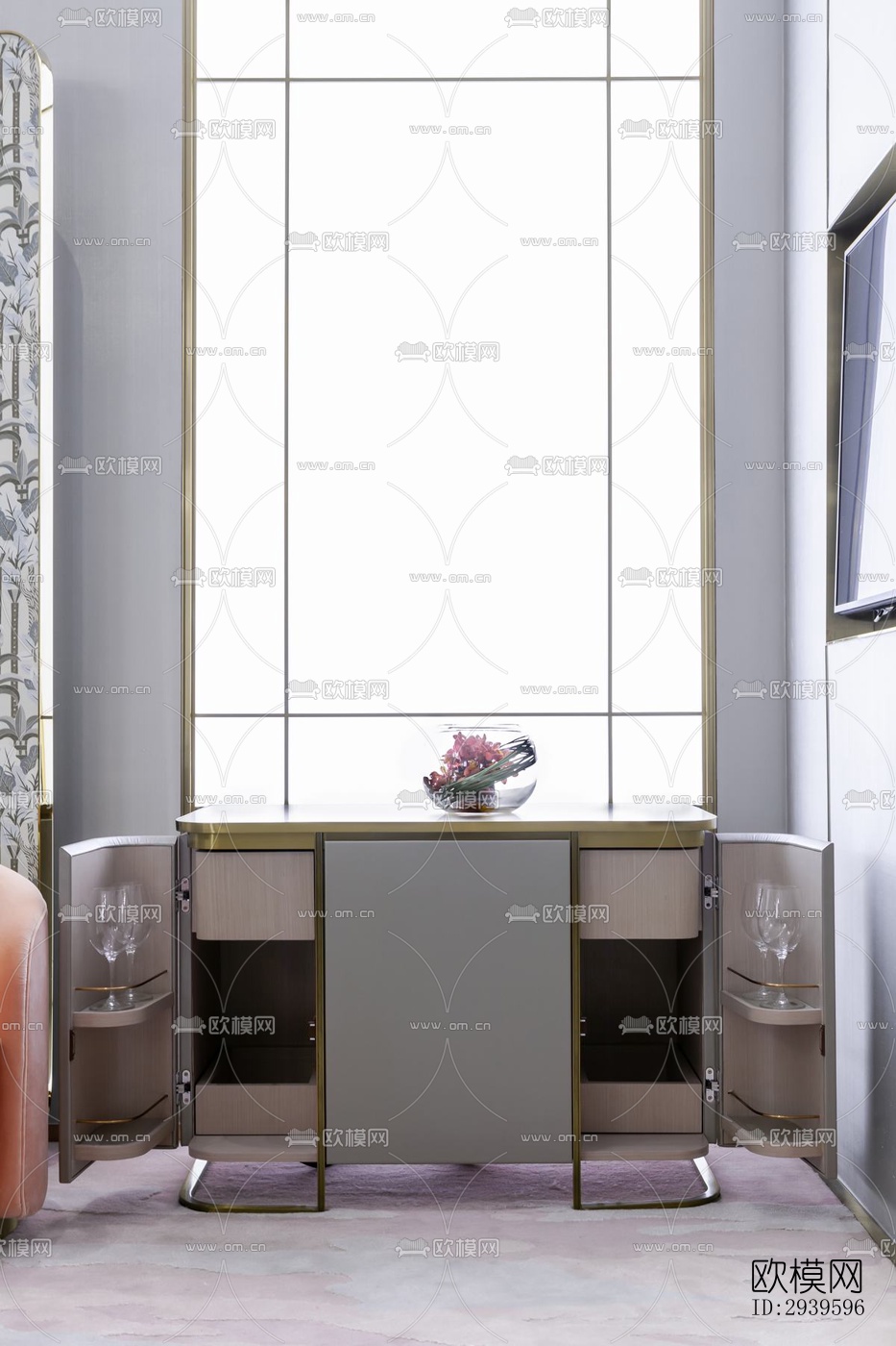 现代酒店民宿效果图下载（渲染图5）