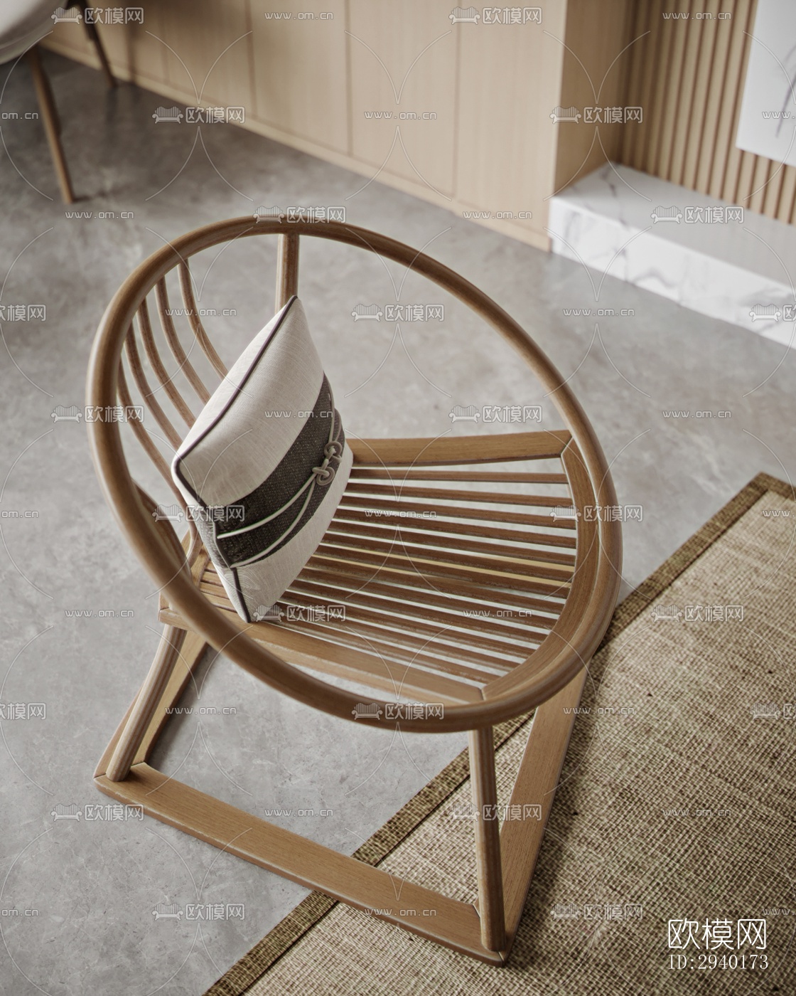 新中式平层效果图下载（渲染图20）