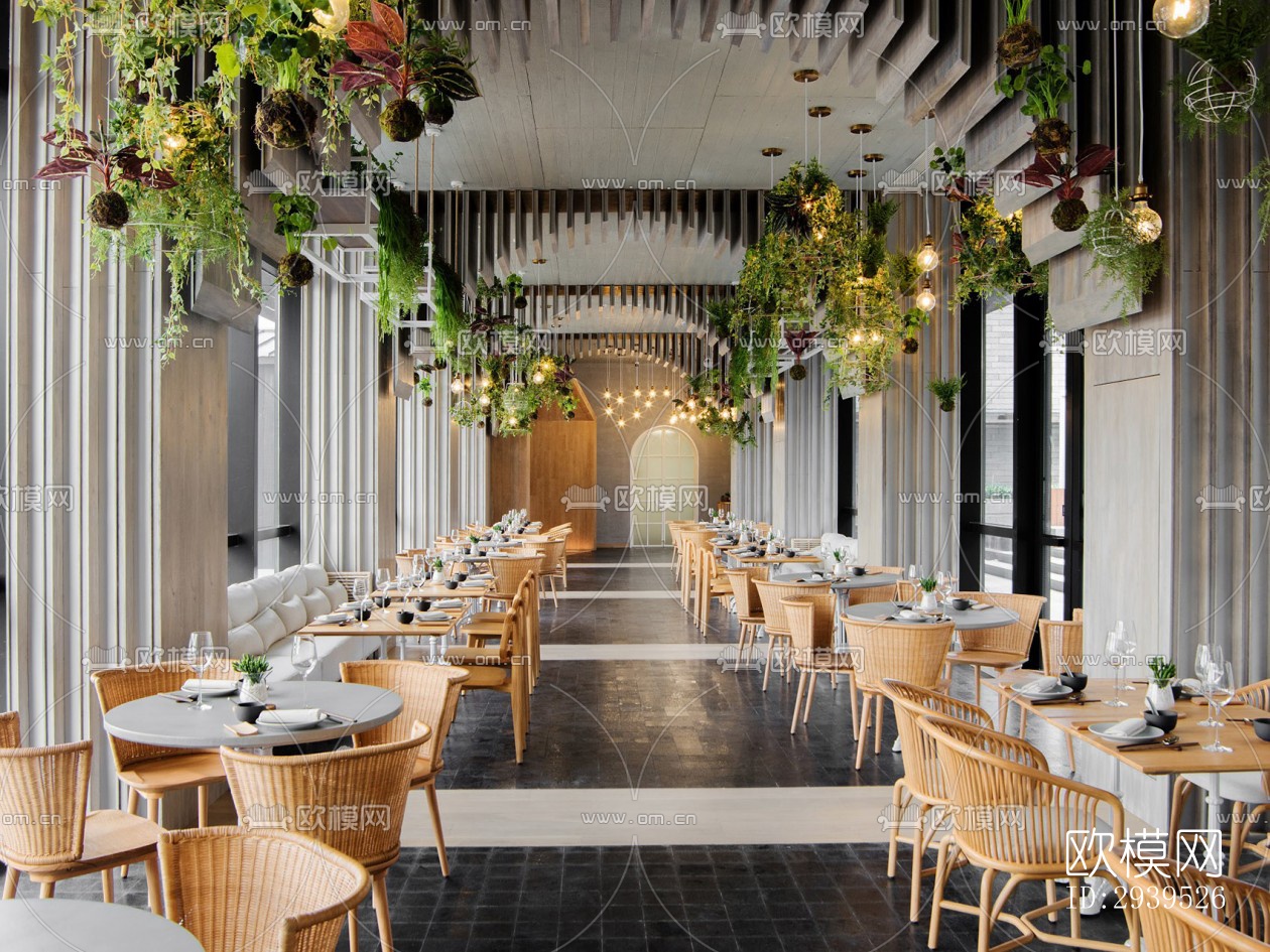 现代酒店民宿效果图下载（渲染图9）