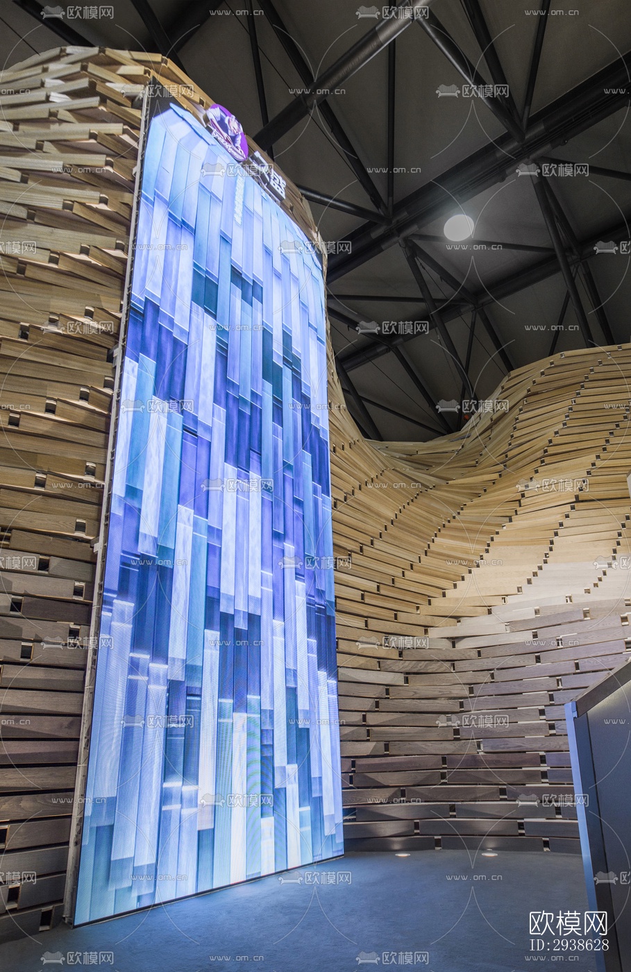 现代展览展厅效果图下载（渲染图12）