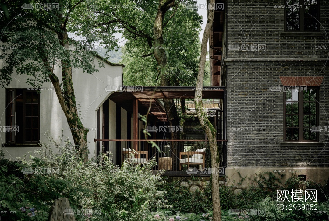 侘寂酒店民宿效果图下载（渲染图17）