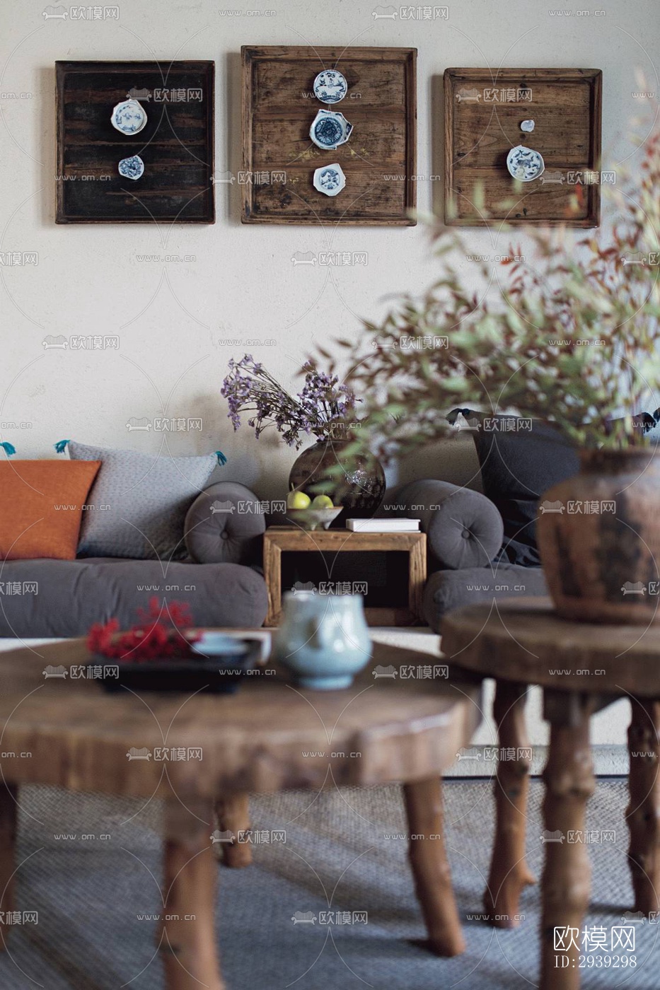 新中式酒店民宿效果图下载（渲染图12）