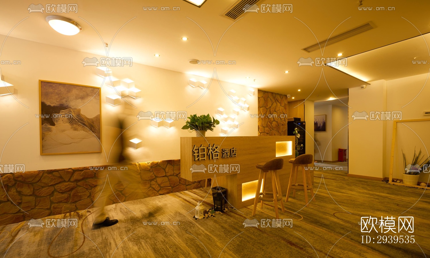 现代酒店民宿效果图下载（渲染图19）