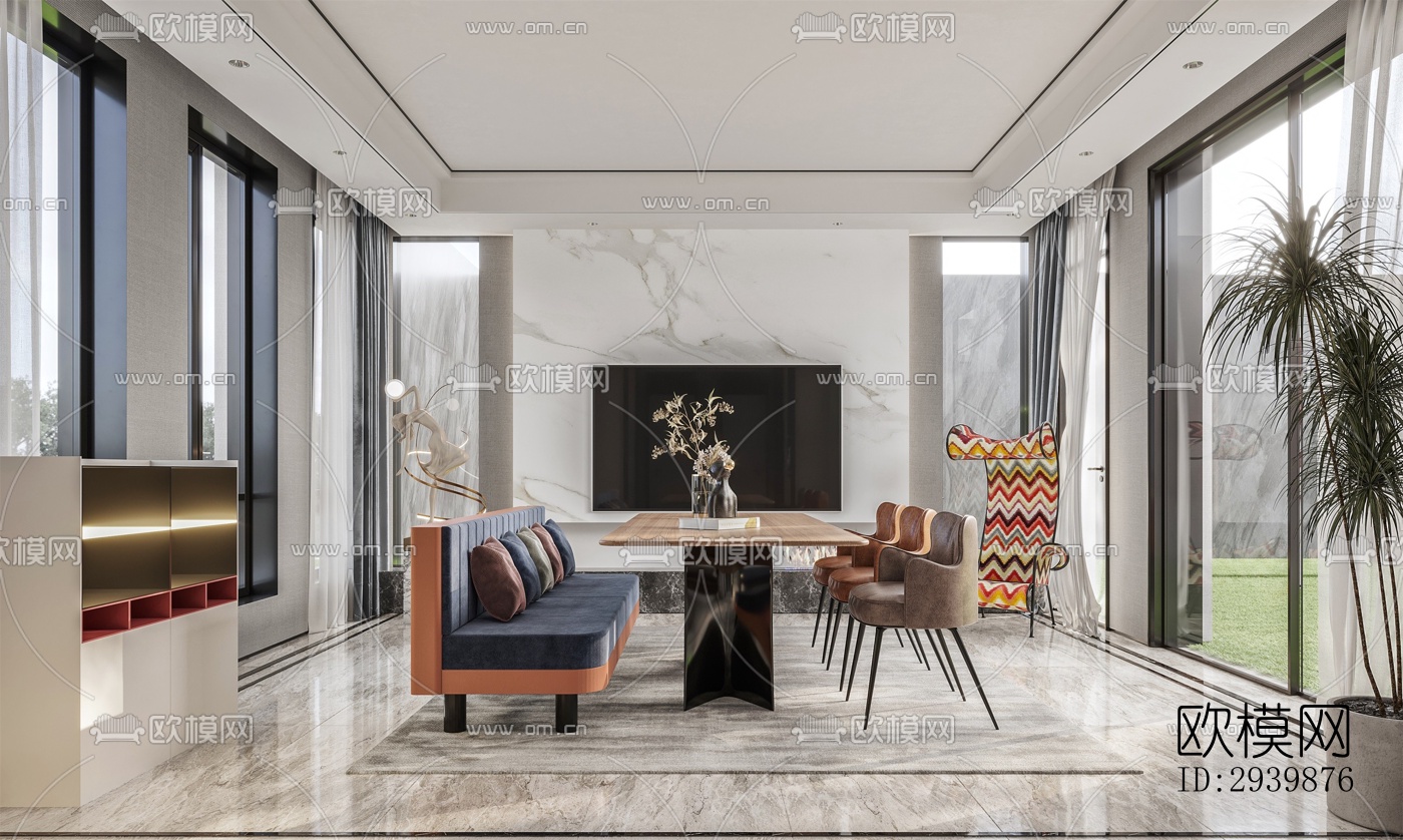 现代别墅效果图下载（渲染图12）