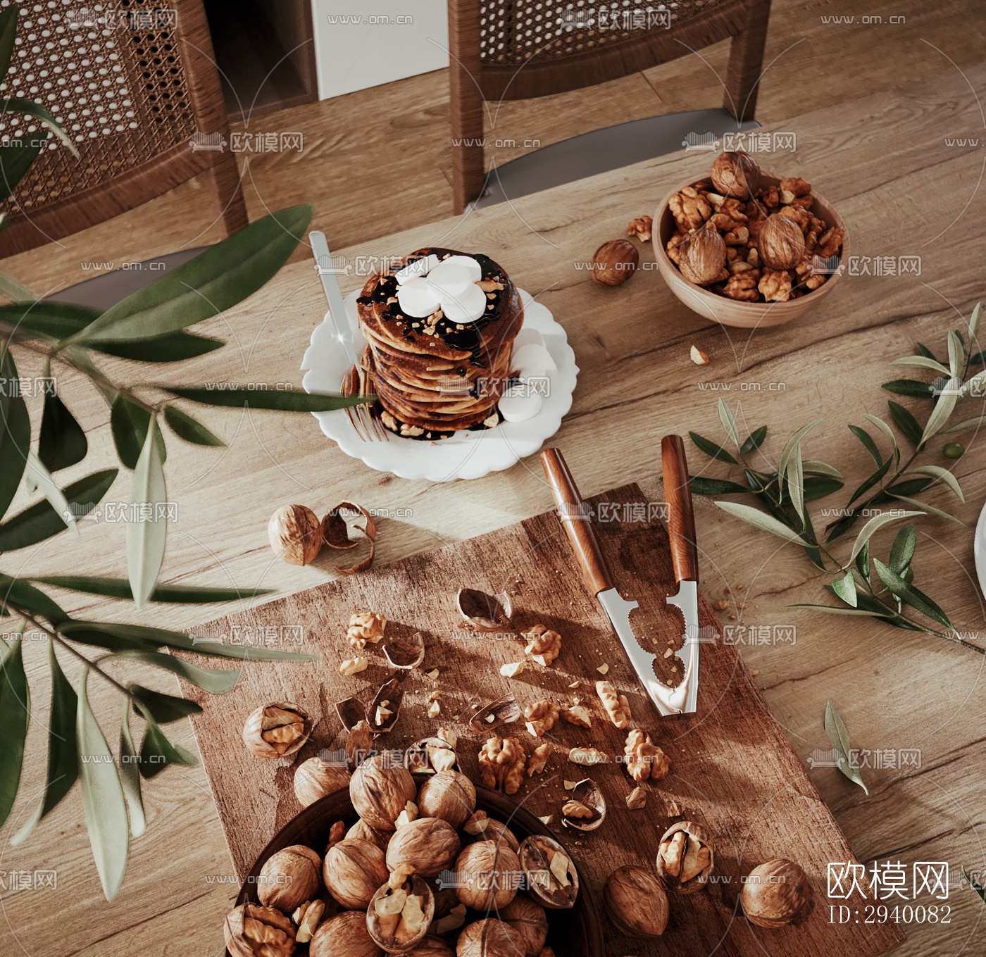 北欧平层效果图下载（渲染图3）