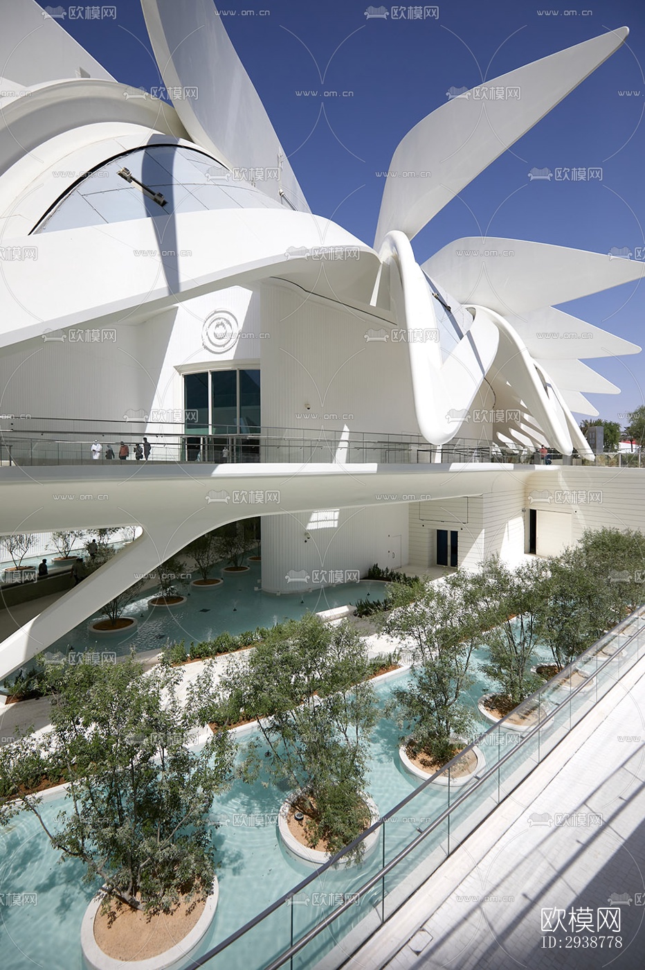 现代展览展厅效果图下载（渲染图13）