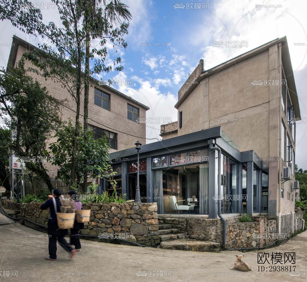 东南亚酒店民宿效果图下载（渲染图1）