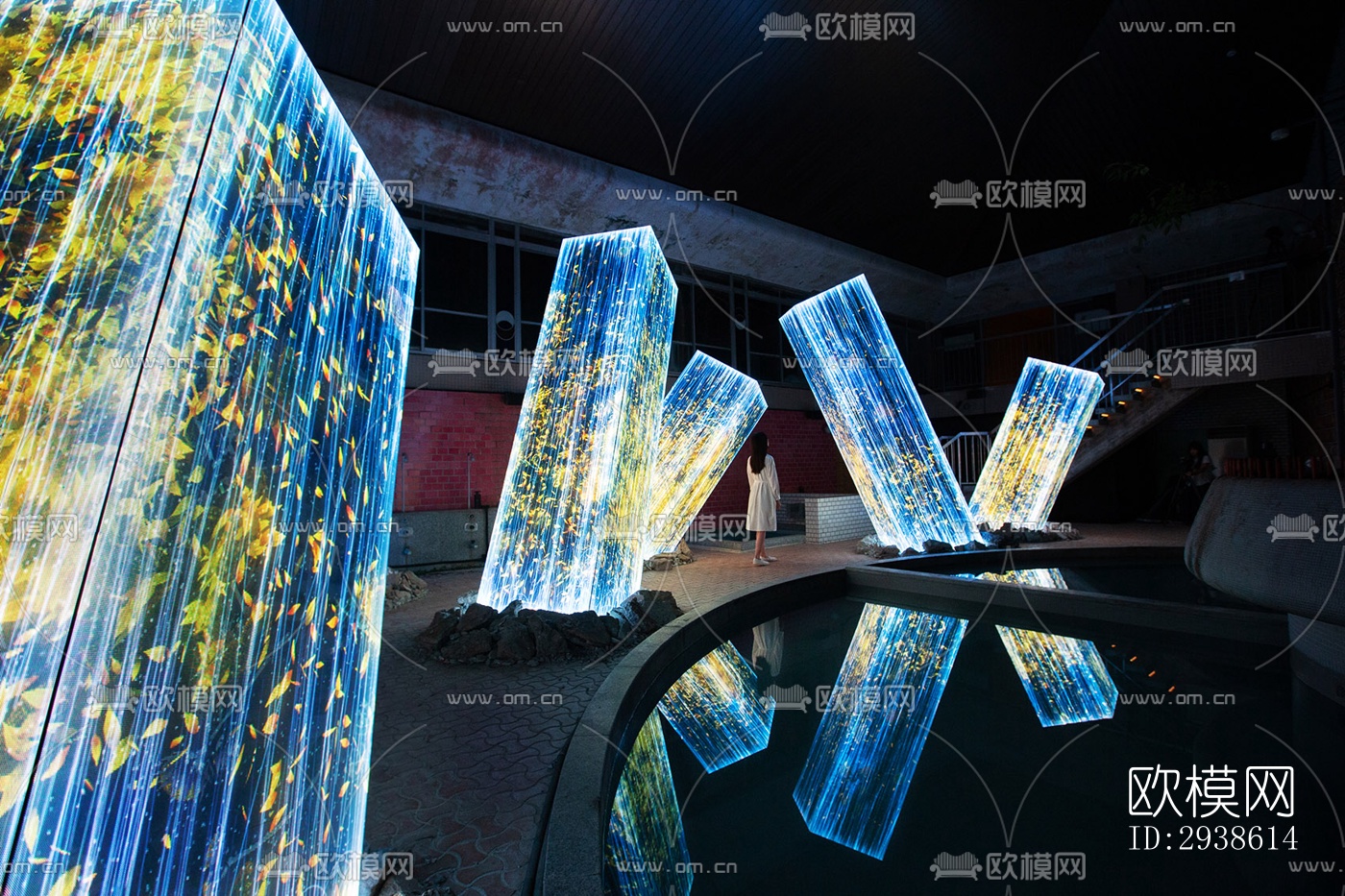 日式展览展厅效果图下载（渲染图18）