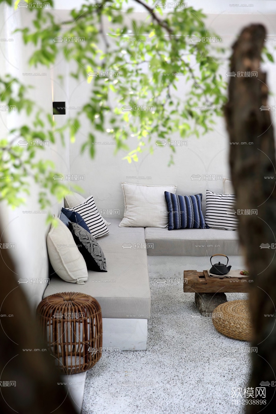 中式酒店民宿效果图下载（渲染图15）