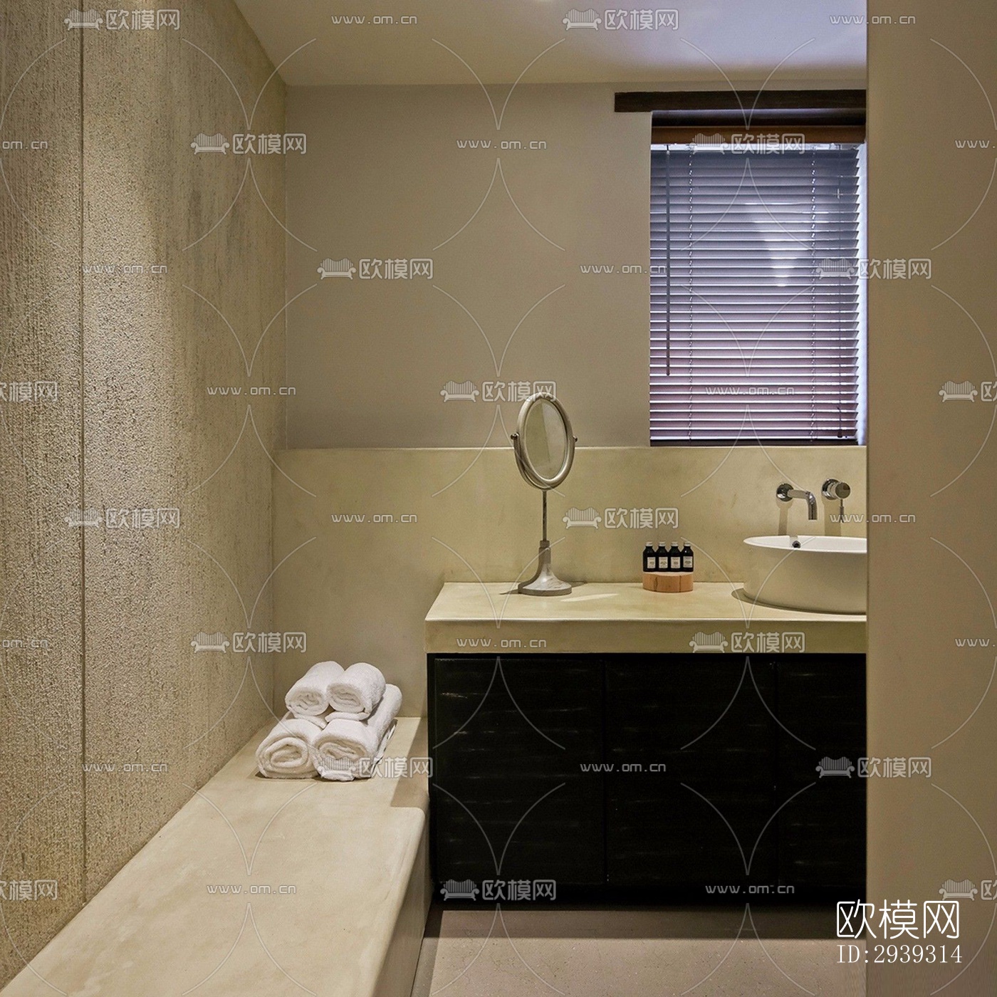 新中式酒店民宿效果图下载（渲染图2）