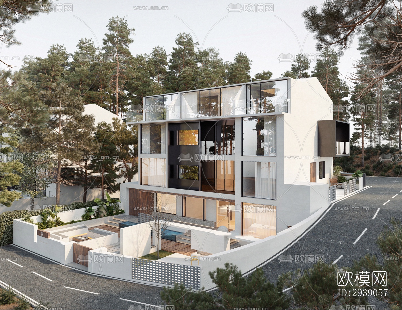 侘寂酒店民宿效果图下载（渲染图16）