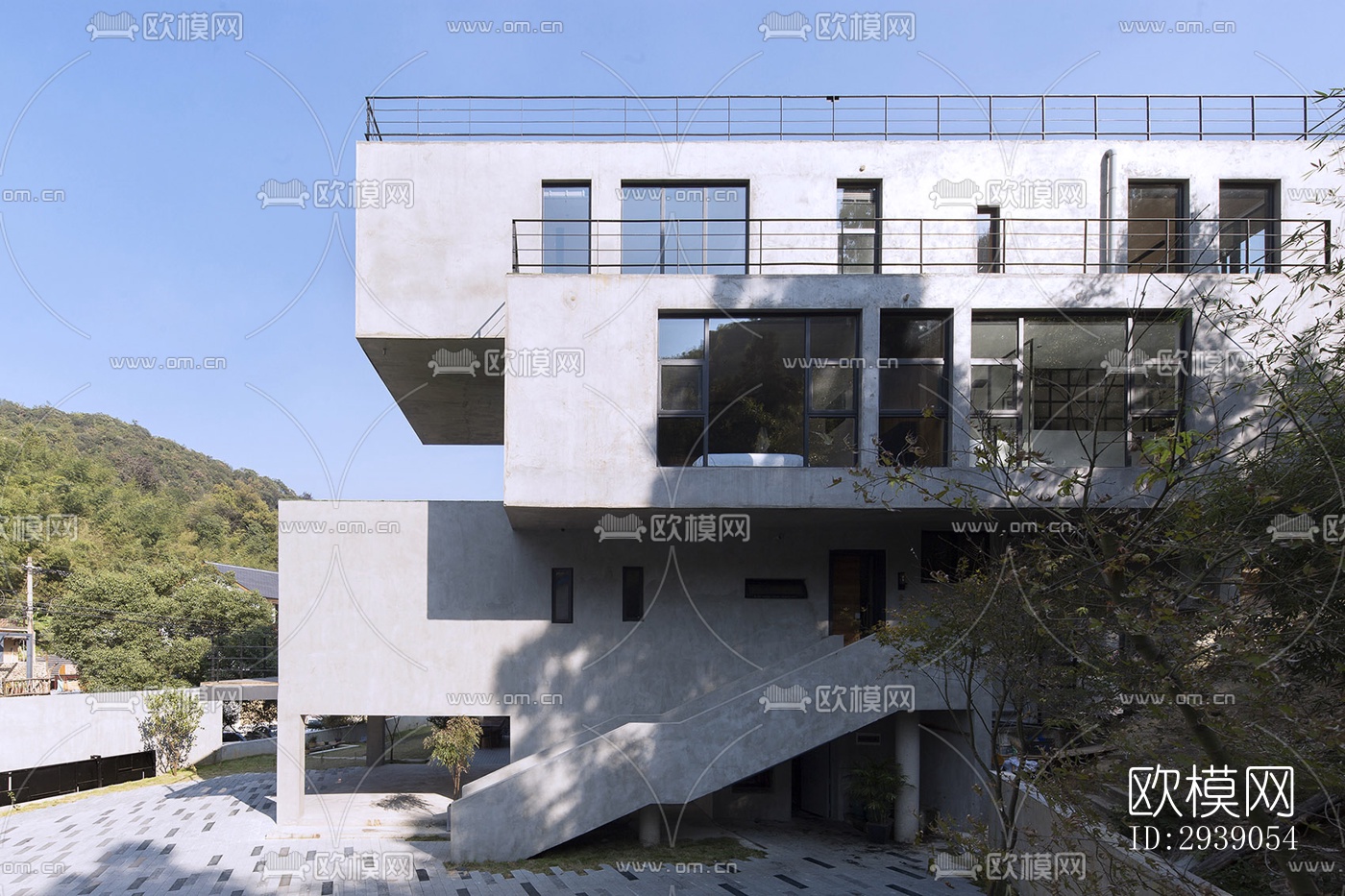 侘寂酒店民宿效果图下载（渲染图2）