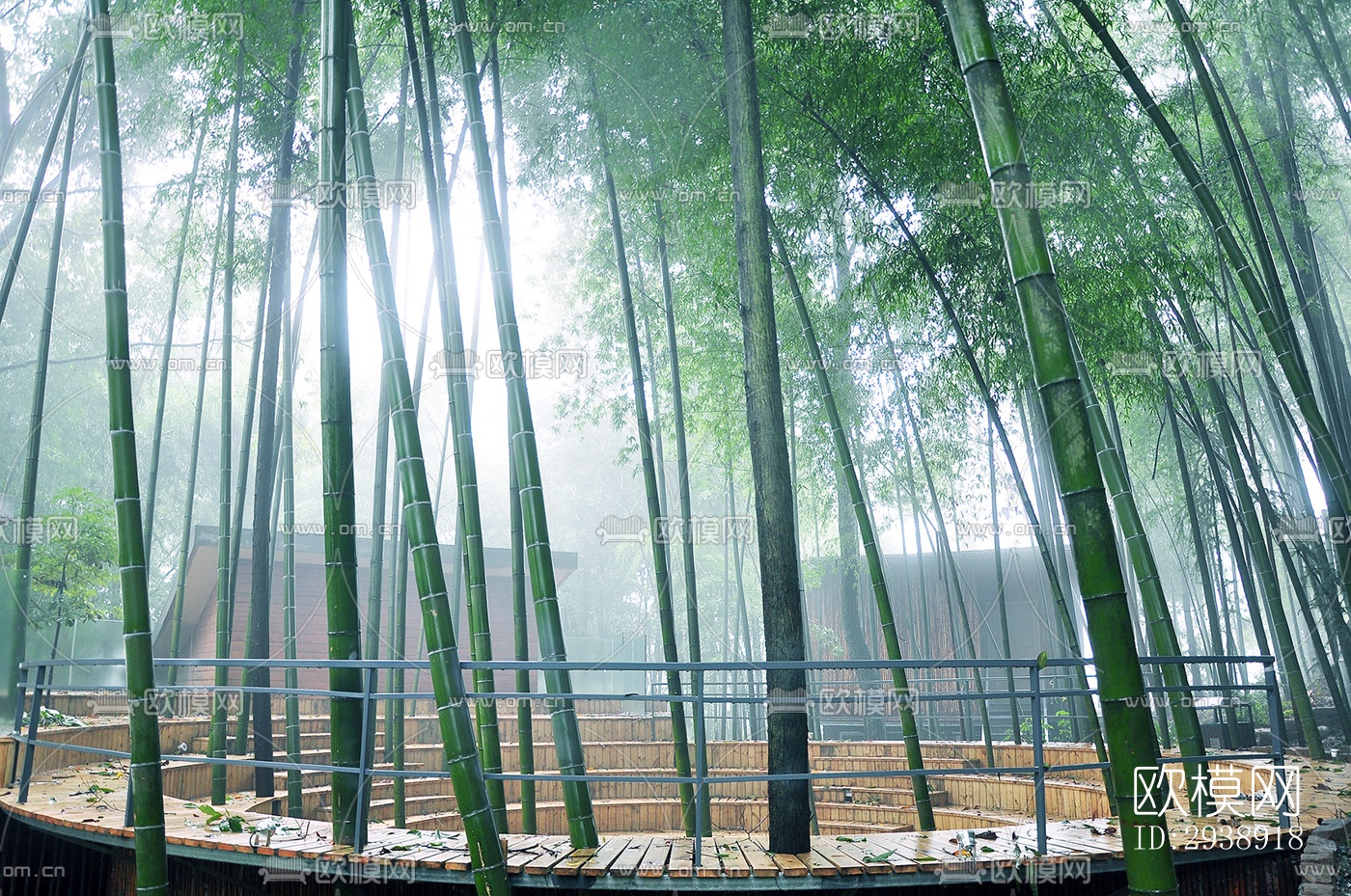 中式酒店民宿效果图下载（渲染图6）