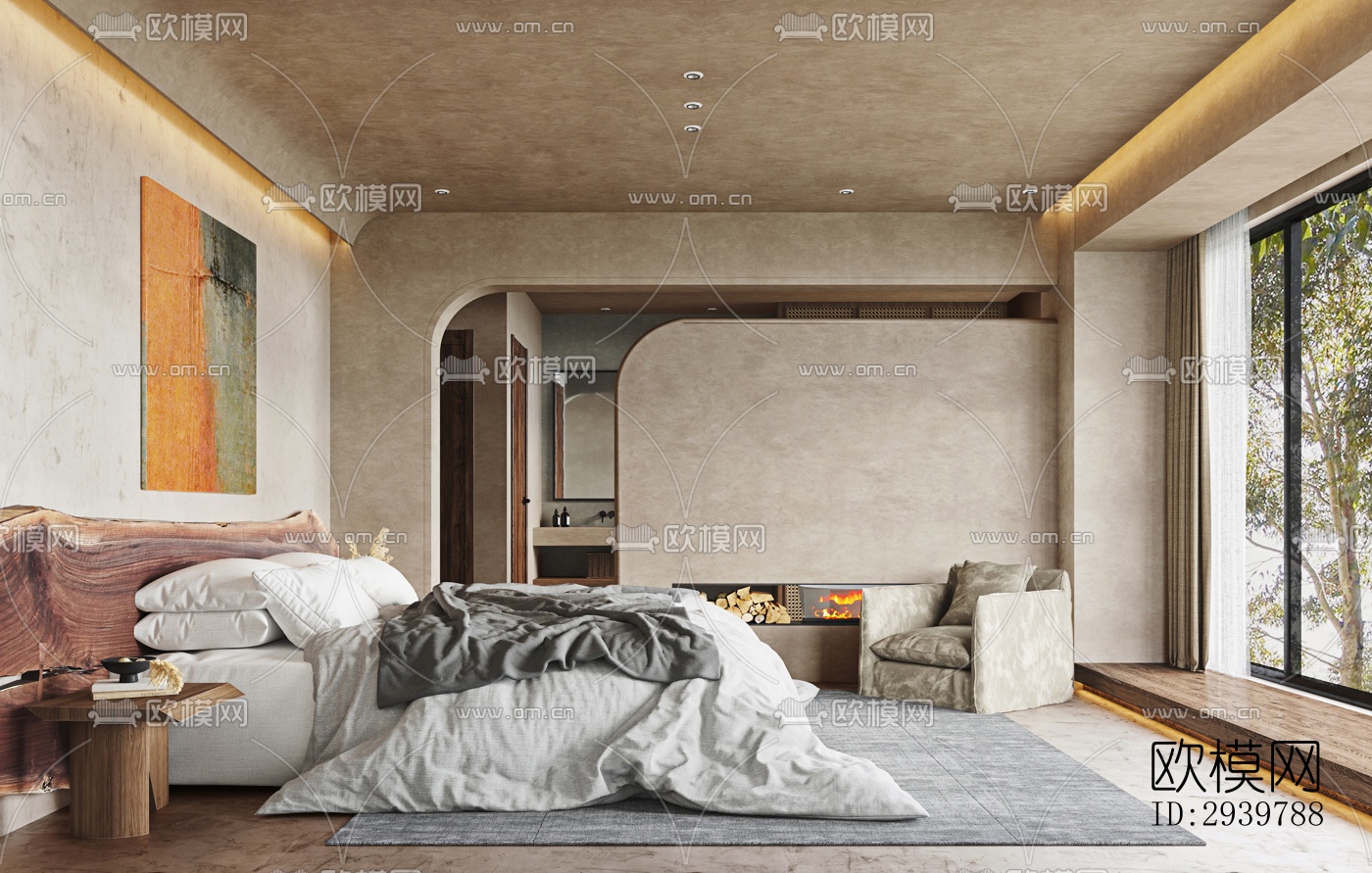 侘寂公寓效果图下载（渲染图4）