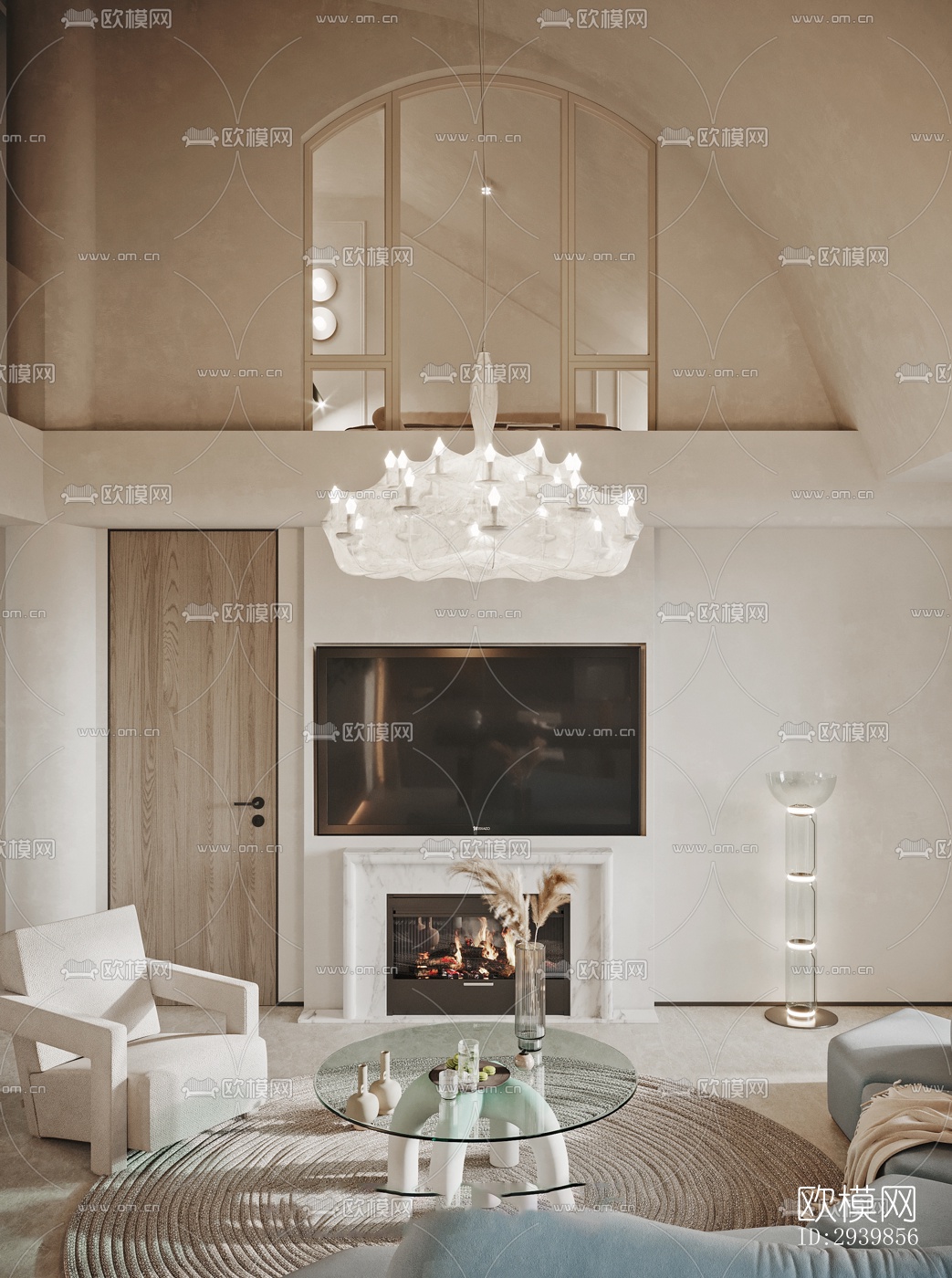 侘寂别墅效果图下载（渲染图12）