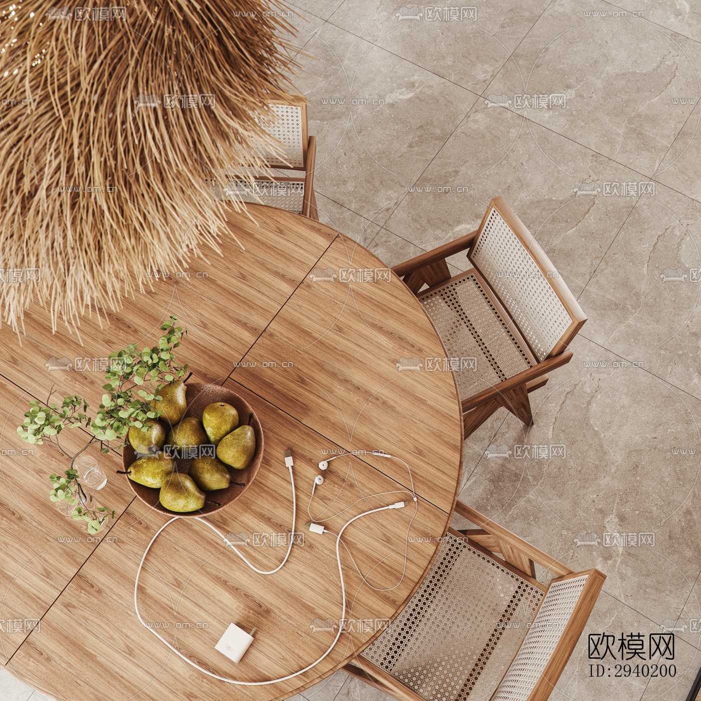 日式平层效果图下载（渲染图6）